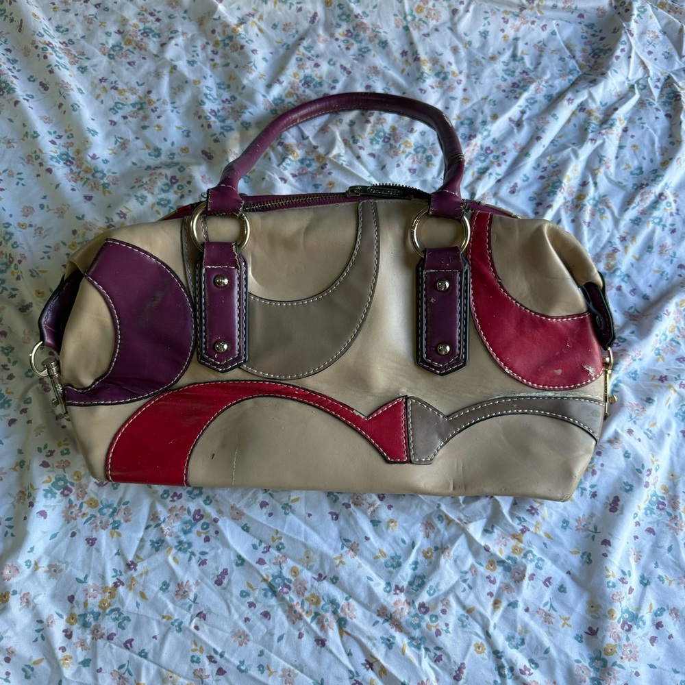 Coach Multicolor Patchwork Leather Tote Shoulder … - image 7